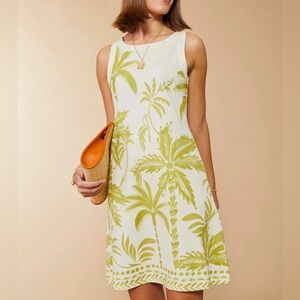Spartina 449 NEW Tropical Palm Print Sleeveless Dress Madolyn NEW!